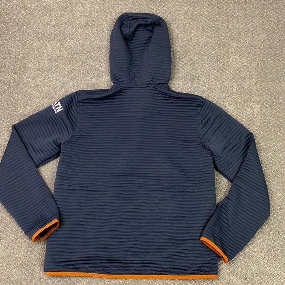 LL Bean Airlight Knit Hoodie Jacket Men's Medium Slightly Fitted Blue Full Zip - Picture 5 of 10